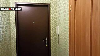 nerdy master turns into fucktoy for this horny plump blonde's shaved pussy 🍑💦