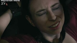 Roughly suck sweet honey's toes in bdsm trailer