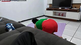 madrasta sets up bathroom curtain just to spy on stepson bathing dirty talk