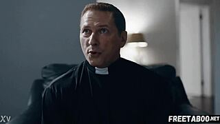 hypocritical priest takes scared teen gia derza's anal virginity