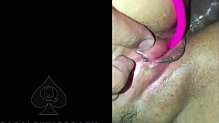 My buddy plays with my wife's ass and shoves toy in her pussy during our threesome