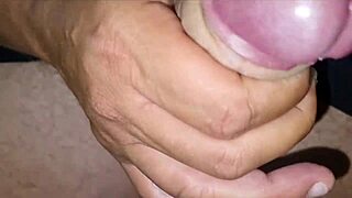 sensual guy masturbates piano-side to massive closeup cum orgasm