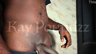 Hot guy strokes his thick monster cock exploding ropes of cum everywhere