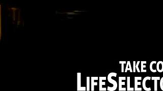 Interactive POV gym and nightclub adventure with busty brunettes fingering and tittyfucking