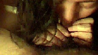 Japanese mature woman gives intense blowjob session