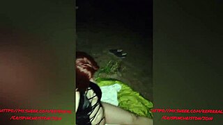 POUNDING Neighbor's Latina Wife's Big Tits Ass on Balcony with Monster Cock at Night