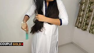 school van driver picks up komal at home and fucks her bent over doggystyle with big cock in wet hairy pussy