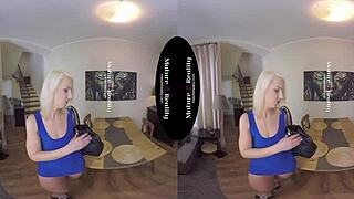 Mature Blonde MILF Endures Intense Toy Interrogation in Heels