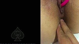 My buddy plays with my wife's ass and shoves toy in her pussy during our threesome