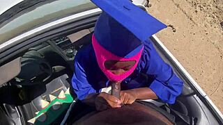 Class Hoe Takes Massive BBC Doggystyle After Graduation!