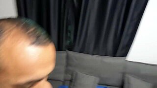 roommates share double blowjob before dick slides into pink juicy pussies