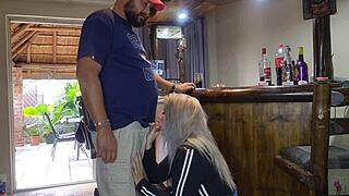 What if cute blonde gym girl lifts skirt for creampie cheating quickie?