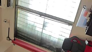 whoa, stepson catches stepmom masturbating then pounds her tight pussy and cums on ass