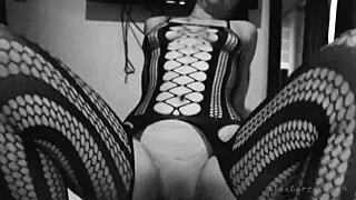 Young Venezuelan couple shares intense bedroom moments in striking black and white scene