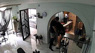 flirting hard with the hot contractor leads to steamy unexpected hookup