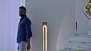 horny blonde and brunette dominate bound guy in lesbian threesome big cock creampie 😈💦👅