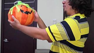 Milf stepmom begs you to penetrate her pumpkin hole on Halloween night?