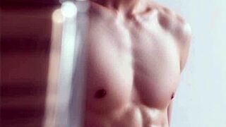 i spot this muscular asian bodybuilder babe flexing her tight ripped body