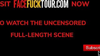 how's this cute latina teen's throat feel wrapped on gringo's huge cock?