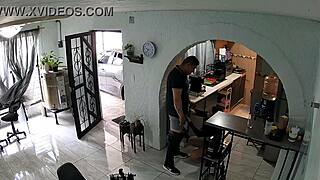 flirting hard with the hot contractor leads to steamy unexpected hookup