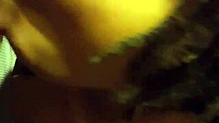 Topless Ebony Sucks Monster Black Cock Deep in Amateur Blowjob