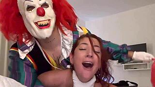 horny argentina slut rides chilean cock on halloween