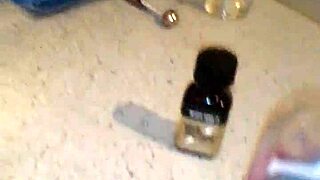 a man drops to his knees sucking the big cock of this monster shemale tranny