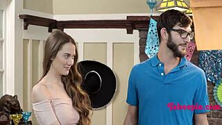 step family cinco de mayhem party turns taboo with skirt pussy licking gone wrong