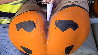 Milf stepmom begs you to penetrate her pumpkin hole on Halloween night?
