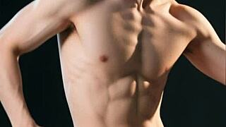 i spot this muscular asian bodybuilder babe flexing her tight ripped body