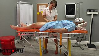 nurse natalie gives her patient the most relaxing hand treatment ever hey