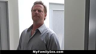 stepdad punishes me for smokin' by poundin' my tight pussy hard