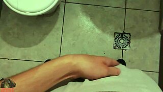 Skinny Young Amateur Jerks Huge Cock Cums in Boxers POV