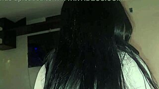 amateur latina student rides cock cowgirling in bathroom uniform