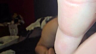 ASS CHEEKS SPREAD WIDE AS SHE TAKES DILDO DEEP FROM BEHIND!