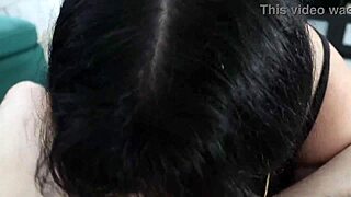 Gave him sloppy DEEPTHROAT blowjob while watching our vid, FACIAL finish.