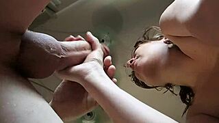 watch me struggle deepthroating this monster cock under my huge natural tits 💦🍆