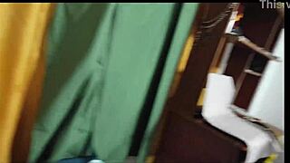 agarabas strips teasing shaved pussy and cock in hot xmas dance preview close up