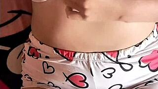 colombian babe gets so hot watching porn she fingers huge tits solo