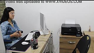 two horny milfs grind wet pussies furiously till they explode squirting