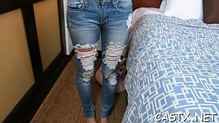 ever wonder how much cum flows in a hardcore teen casting with shaved pussy sucking?