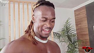 clea gaultier rides big cocks in reverse gangbang with her sporty friends