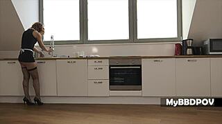 alysa gap's anal maid act cleans black cock so dirty! 🍆😈💦