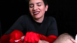 Wanna shoot your hot cum all over these sexy red opera gloves tonight?