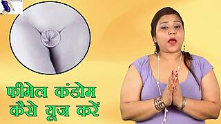 how to slide female condom in right