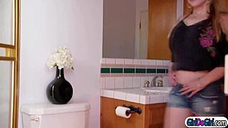 spoiled young brat seduces her big tits stepmom for hot lesbian sex