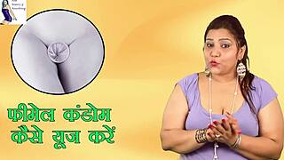 how to slide female condom in right