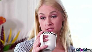 spoiled young brat seduces her big tits stepmom for hot lesbian sex