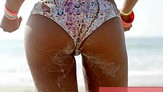 oh man beach hottie in bikini got me soo hot... binaural vibes