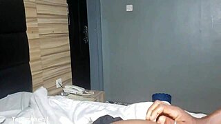 skinny bitch bounces hard on that cowgirl ride